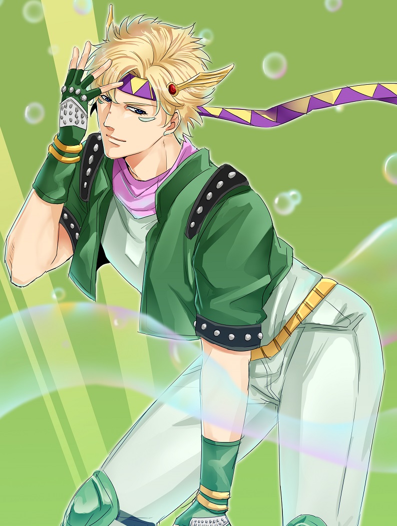 caesar anthonio zeppeli (jojo no kimyou na bouken and 1 more) drawn by akabotan_mogu