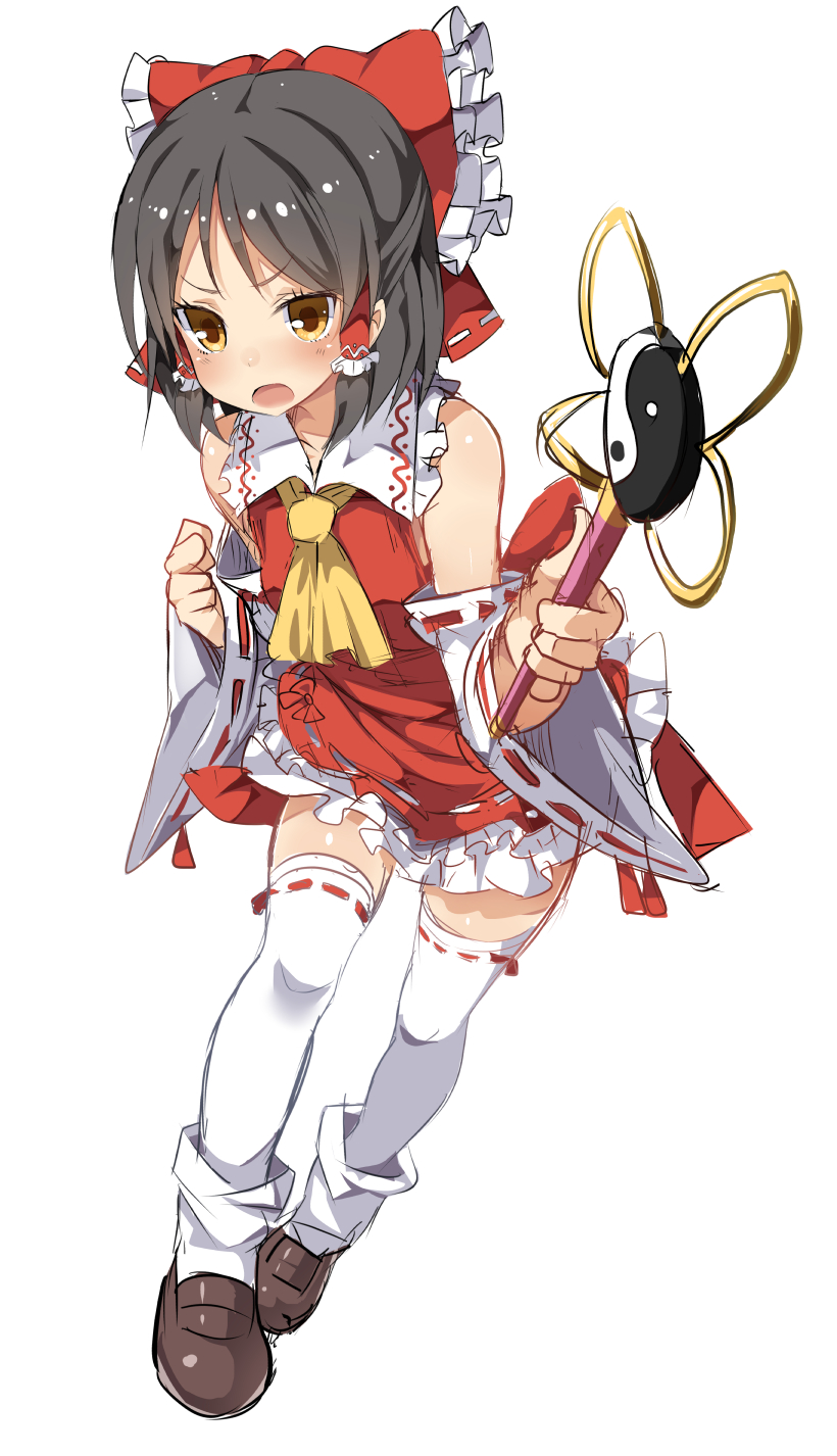hakurei reimu and sananana (touhou and 1 more) drawn by benjamin_button_suukina_jinsei
