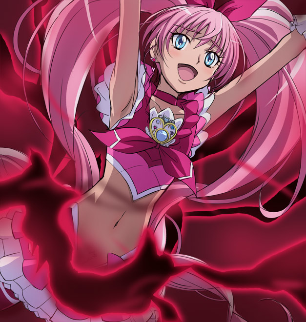 houjou hibiki and cure melody (precure and 1 more) drawn by haruyama_kazunori