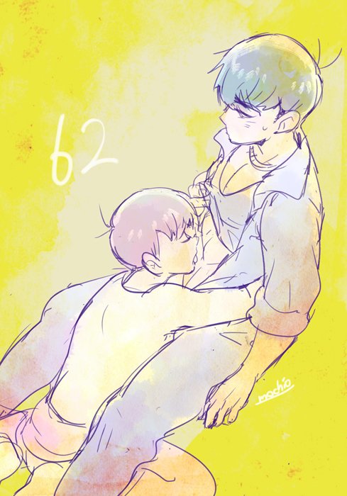 matsuno karamatsu and matsuno todomatsu (osomatsu and 1 more) drawn by mochio_(gootarara)