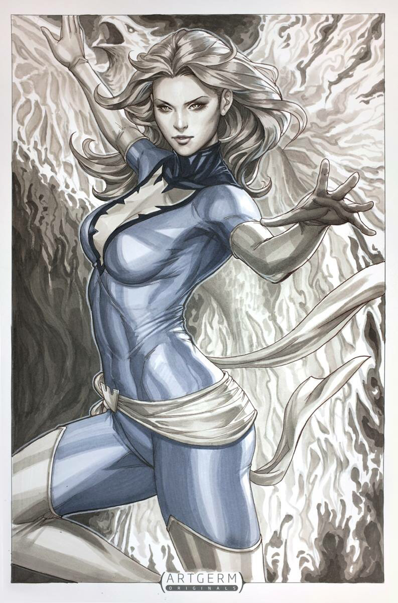 jean grey and phoenix (marvel and 1 more) drawn by stanley_lau