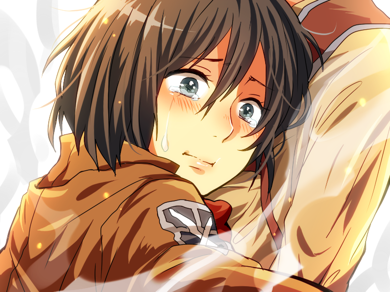 mikasa ackerman and eren yeager (shingeki no kyojin) drawn by sea-ss5578