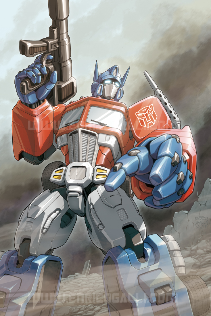optimus prime (transformers and 1 more) drawn by enricogalli