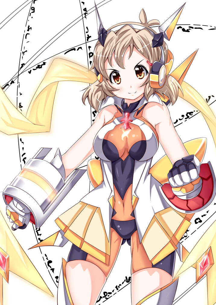 tachibana hibiki (senki zesshou symphogear) drawn by mad_(hazukiken)