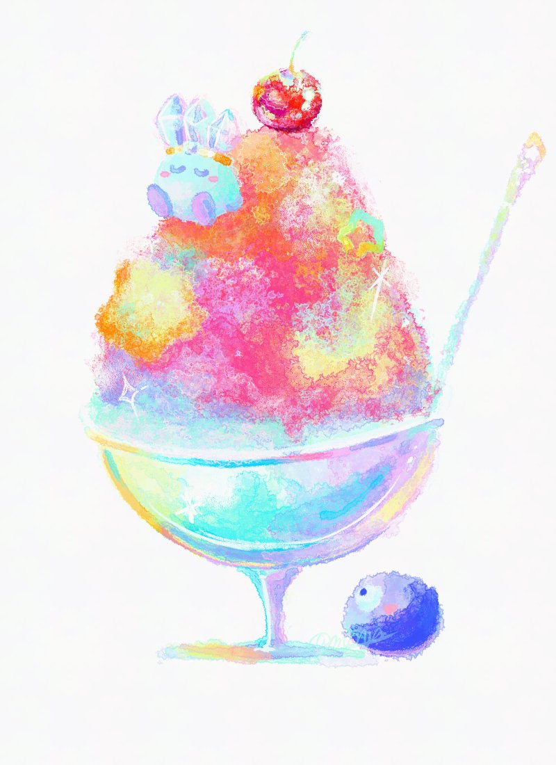 kirby, gooey, and ice kirby (kirby) drawn by minya_(minyamokarva)