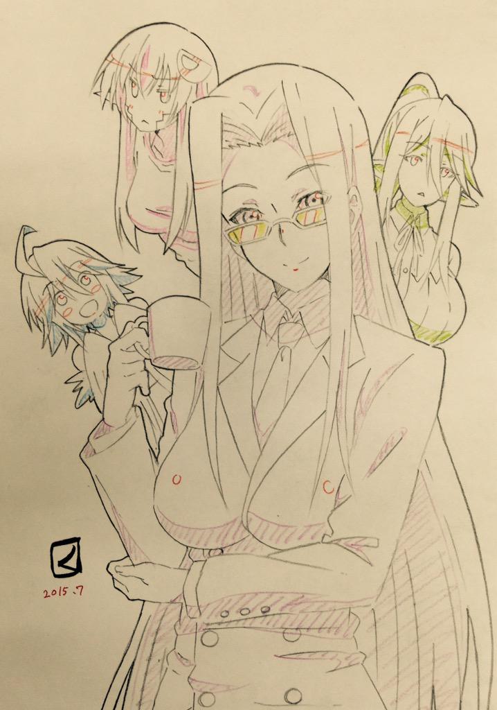 miia, papi, centorea shianus, and ms. smith (monster musume no iru nichijou) drawn by miyahara_takuya