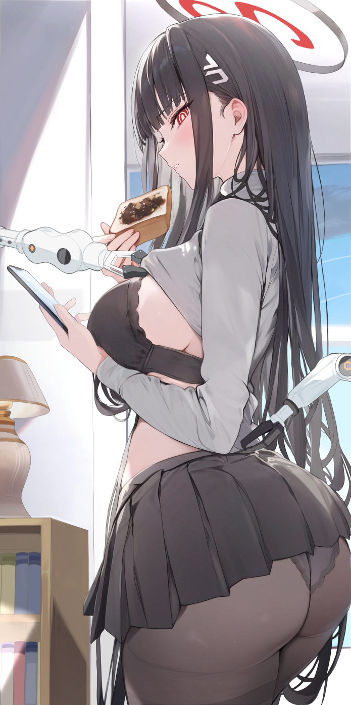rio (blue archive) drawn by houraku