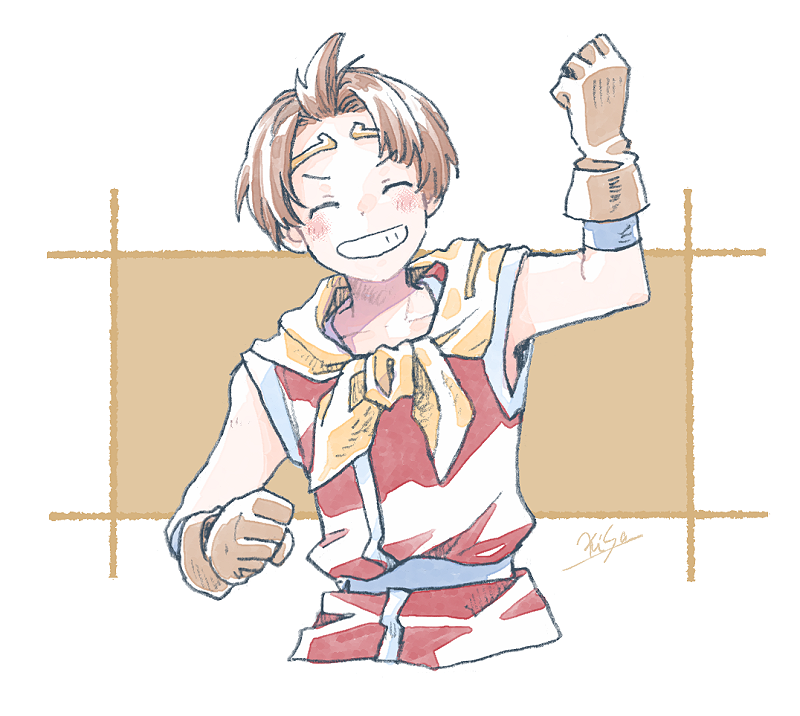 riou (gensou suikoden and 1 more) drawn by michibata_65
