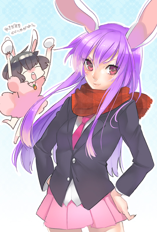 reisen udongein inaba and inaba tewi (touhou) drawn by mochizuki_anko