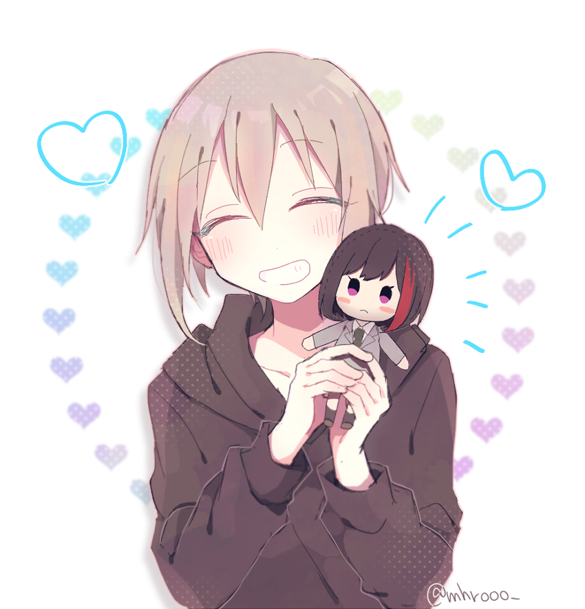 mitake ran and aoba moca (bang dream!) drawn by mahiro_(mhrooo)