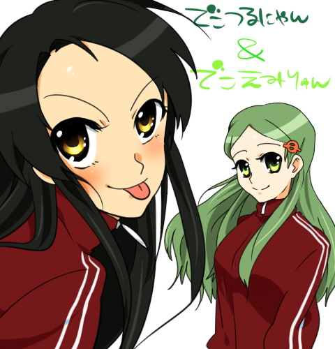 tsuruya and kimidori emiri (suzumiya haruhi no yuuutsu) drawn by tashimo