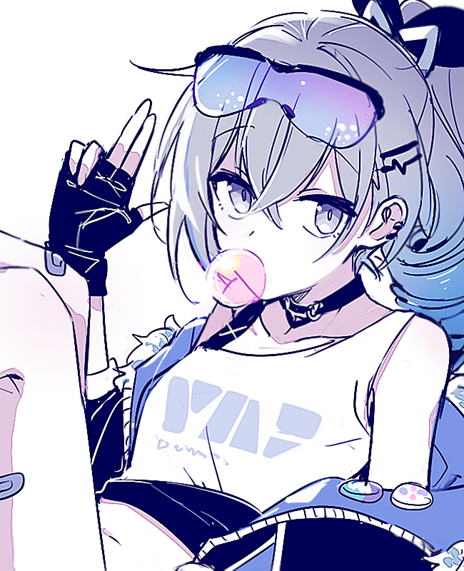 silver wolf (honkai and 1 more) drawn by 6_(yuchae)