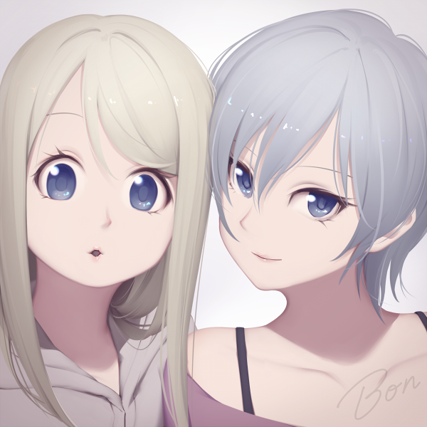 anastasia and ayase alisa (idolmaster and 3 more) drawn by bon_nob
