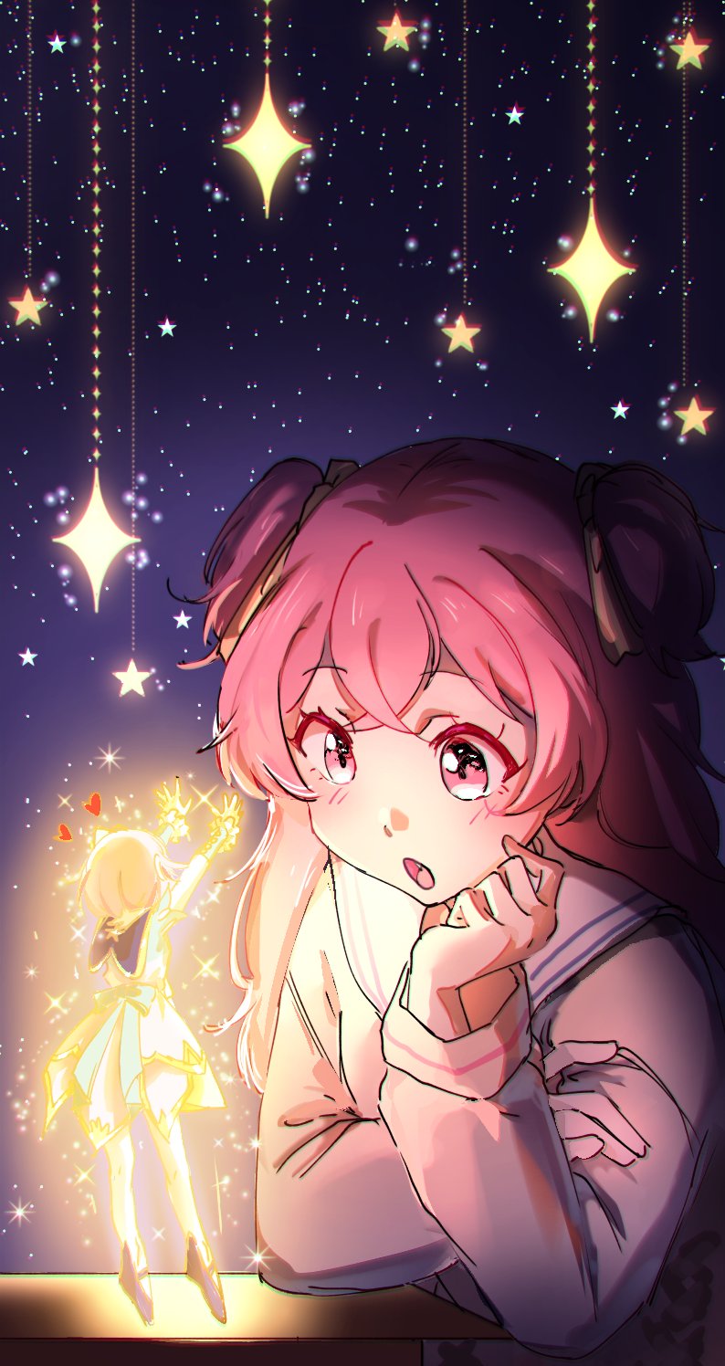 ootori emu and momoi airi (project sekai) drawn by eatingbiscuts