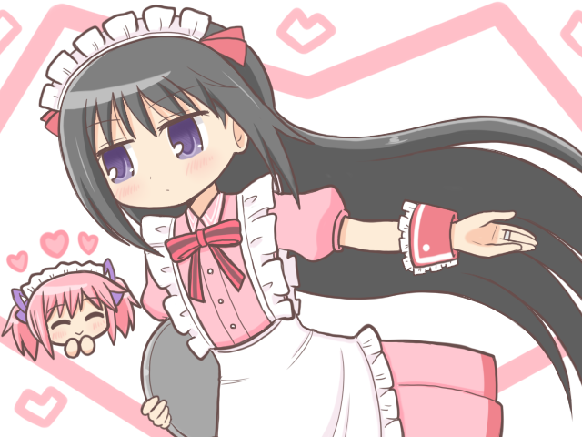 akemi homura and kaname madoka (mahou shoujo madoka magica) drawn by reverse_(bluefencer)