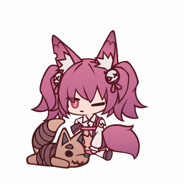 shamare and morte (arknights) drawn by lxjun_09