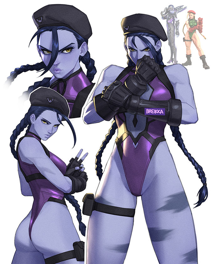cammy white and widowmaker (street fighter and 1 more) drawn by breikka