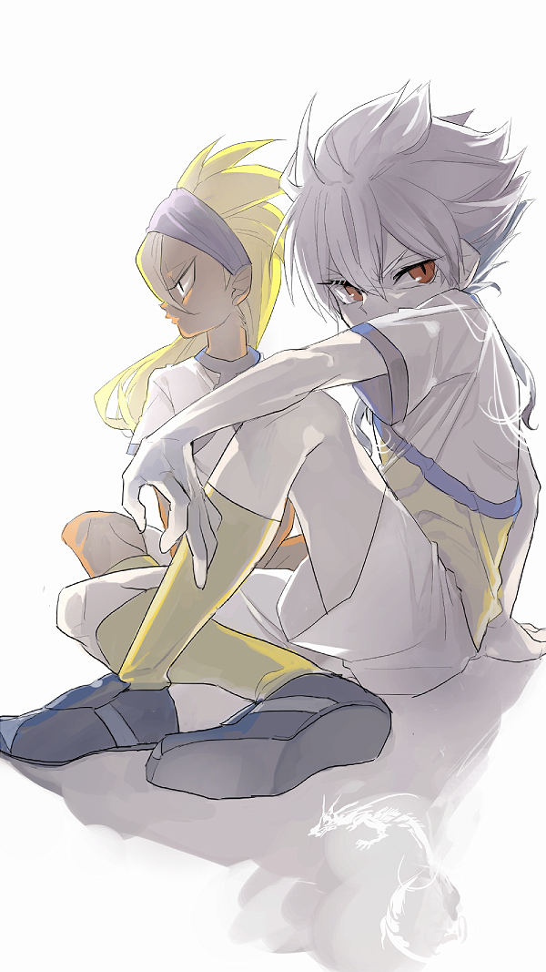 hakuryuu and hoda mitsuhiro (inazuma eleven and 1 more) drawn by piyokoro