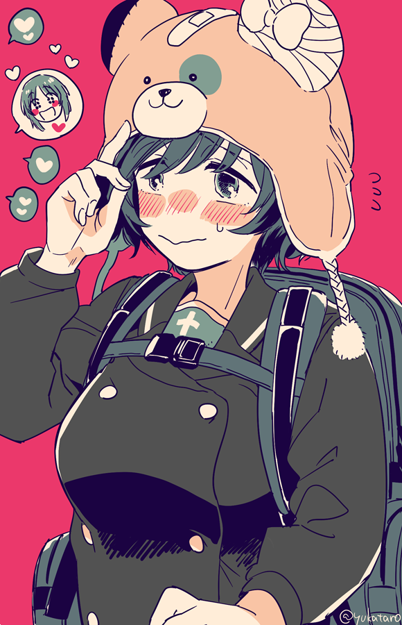 nishizumi miho, akiyama yukari, and boko (girls und panzer) drawn by yukataro