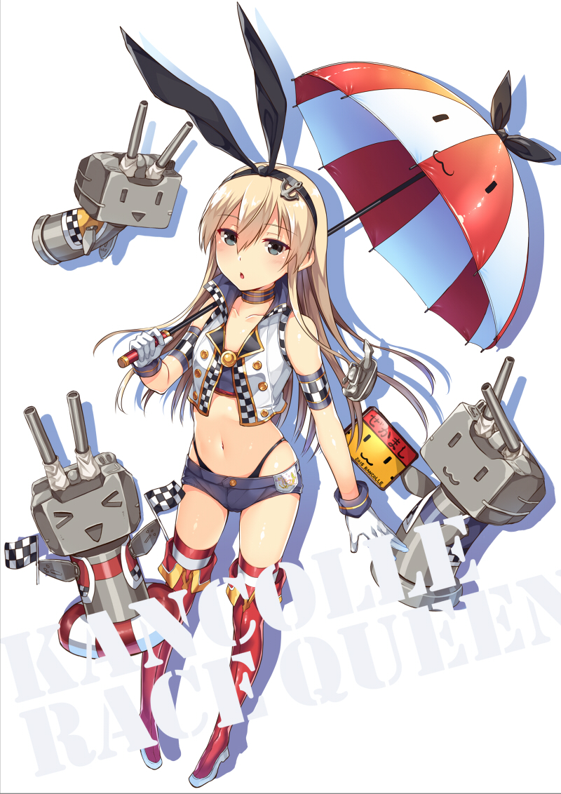 shimakaze and rensouhou-chan (kantai collection) drawn by horosuke