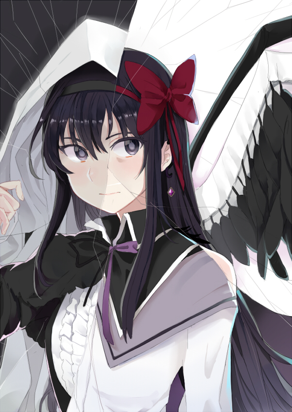 akemi homura and akuma homura (mahou shoujo madoka magica and 1 more) drawn by pinch_(nesume)