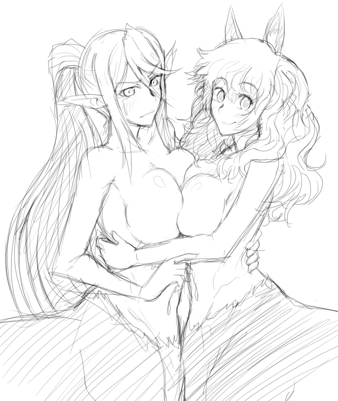 centorea shianus and kimihara himeno (monster musume no iru nichijou and 1 more) drawn by cyzir_visheen