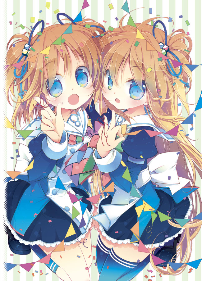 madobe yuu and madobe ai (os-tan and 2 more) drawn by mitaonsha