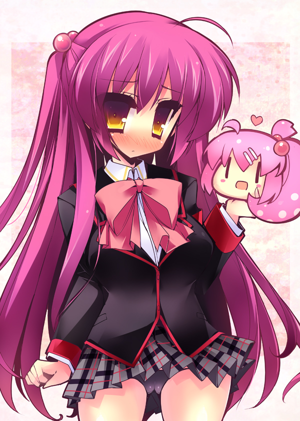 saigusa haruka and futaki kanata (little busters!) drawn by akikaze_tsumuji