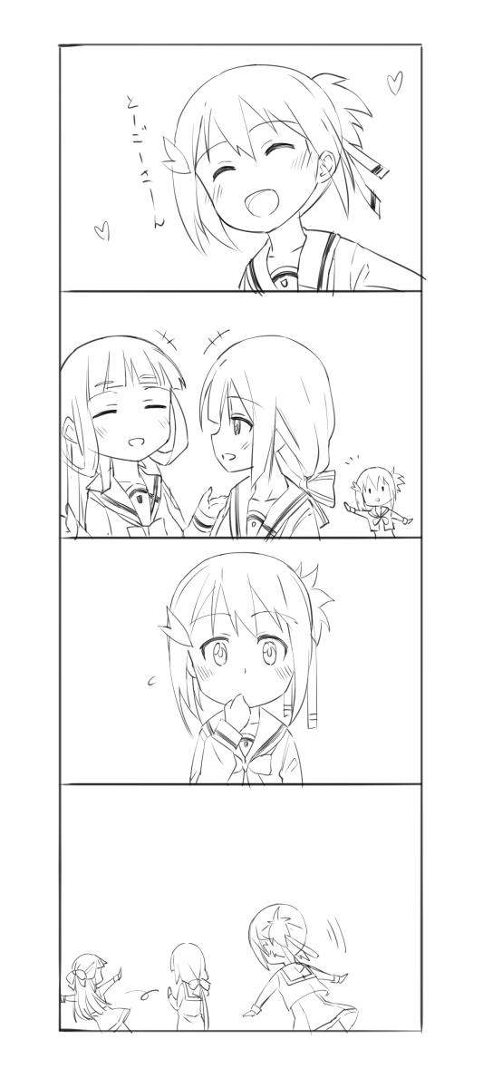 yuuki yuuna, tougou mimori, and nogi sonoko (yuusha de aru and 1 more) drawn by michairu