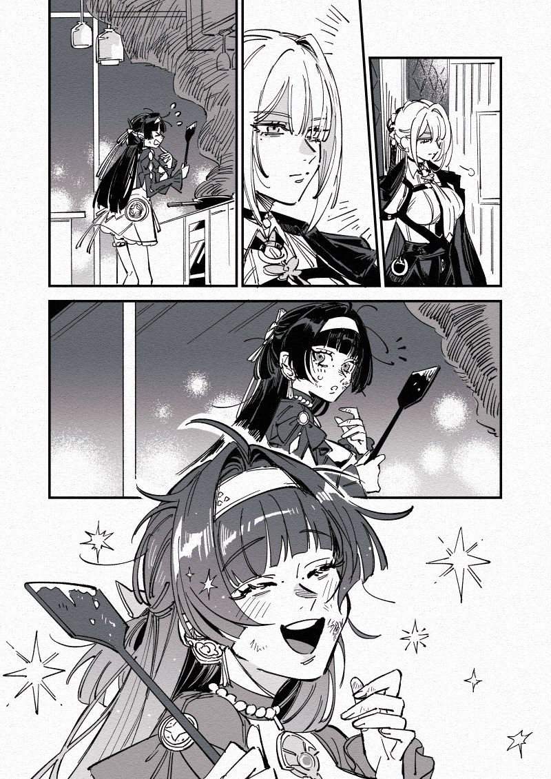 evelyn chevalier and astra yao (zenless zone zero) drawn by offnanoda