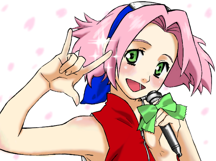 haruno sakura (macross and 2 more) drawn by herushii_(pixiv_208260)