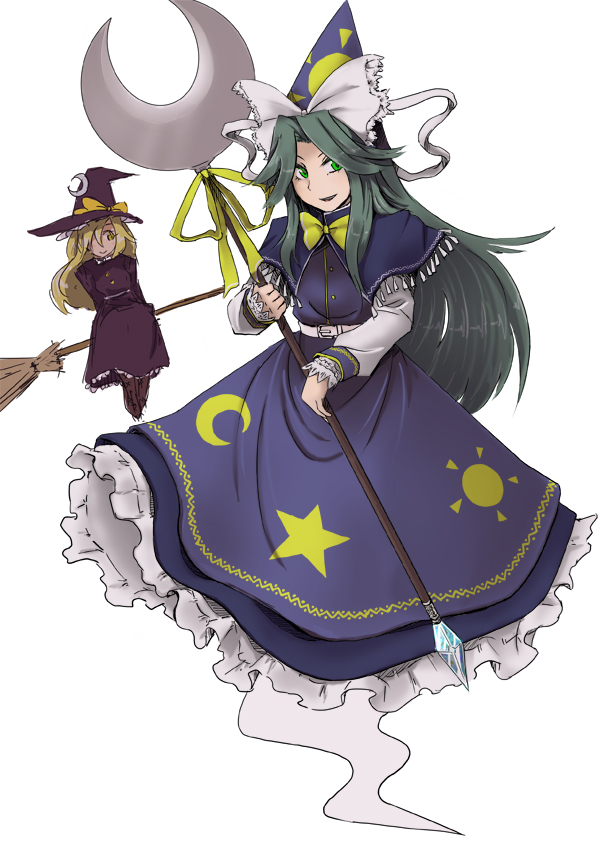 kirisame marisa and mima (touhou and 1 more) drawn by kusugi_tai