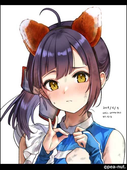 fujinami (kantai collection and 1 more) drawn by hanako_(peanut)
