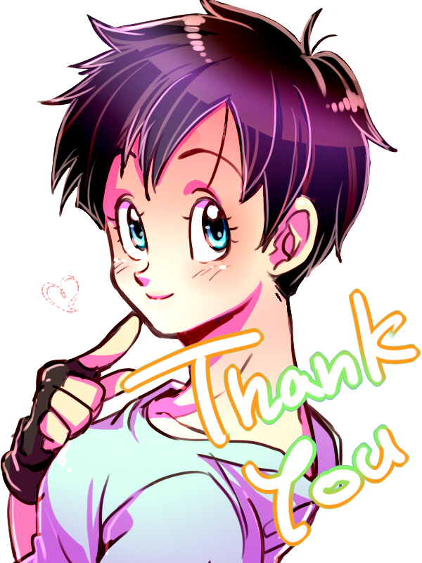 videl (dragon ball and 1 more) drawn by ochanoko_(get9-sac)