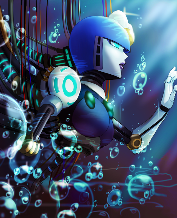 splash woman (mega man and 1 more) drawn by mirinae6217