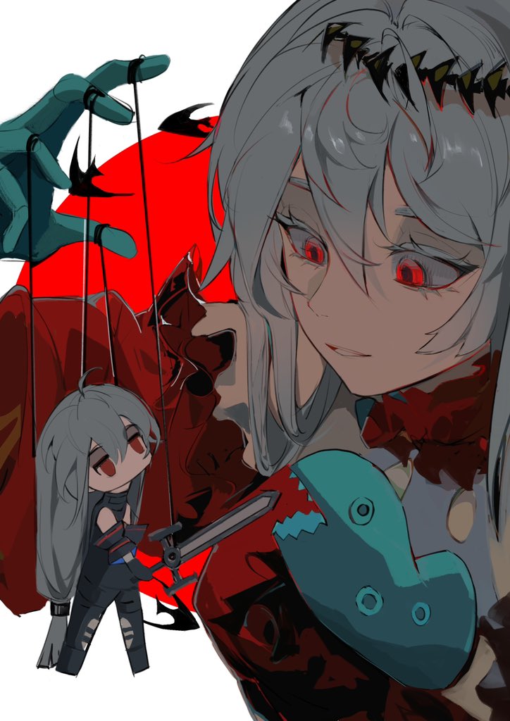 skadi, skadi the corrupting heart, and skadi's seaborn (arknights) drawn by jinfeng0430