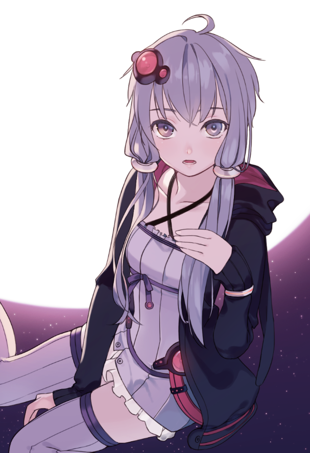 yuzuki yukari (vocaloid and 1 more) drawn by kushibi