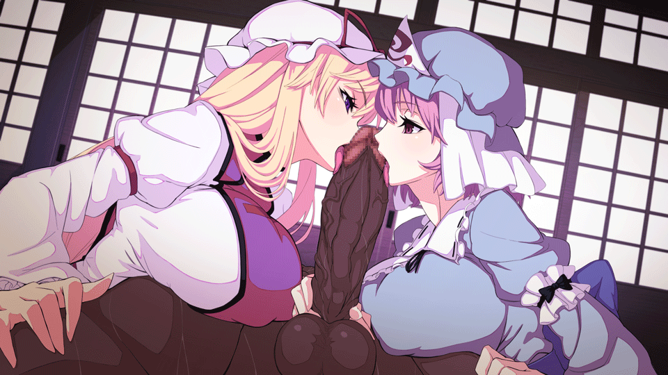 yakumo yukari and saigyouji yuyuko (touhou) drawn by umezawa_itte