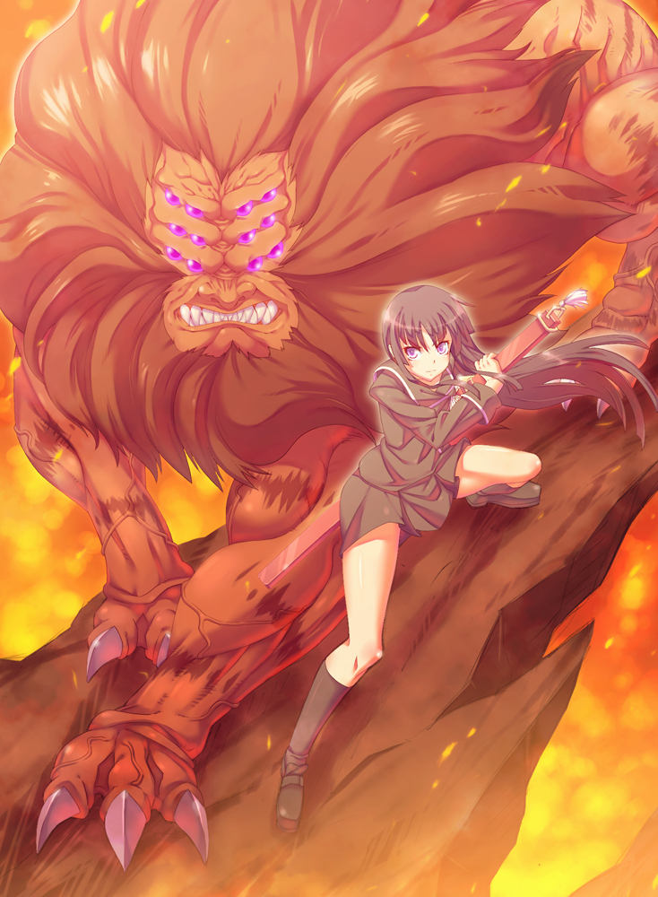 isayama yomi and ranguren (ga-rei and 1 more) drawn by is_ii
