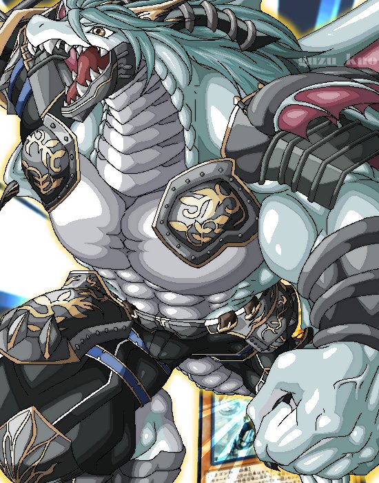 rafale champion fur hire (yu-gi-oh!) drawn by guzu_kuo
