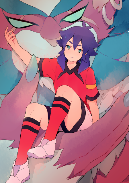 kishibe taiga and juuou leon (inazuma eleven and 1 more) drawn by tokio_neo