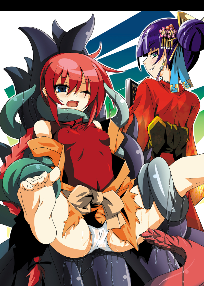 monk, monk 4, and napier (sekaiju no meikyuu and 1 more) drawn by fumihiro