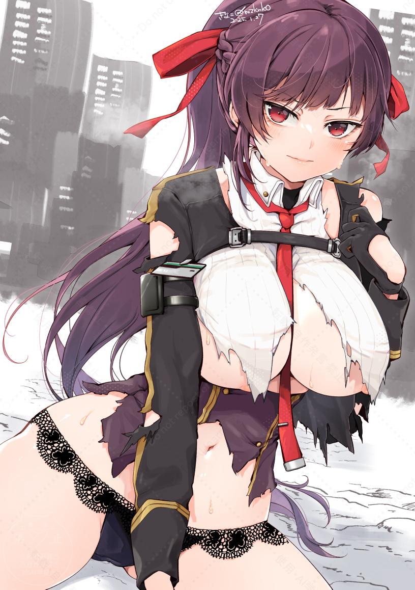 wa2000 and makiatto (girls' frontline and 1 more) drawn by kinako_(mzknk0)
