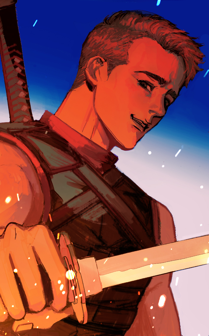 deadpool (marvel and 3 more) drawn by amuii