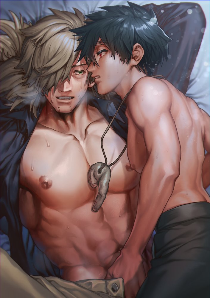 kusaka kabane and inugami kohachi (kemono jihen) drawn by kbr_oekaki