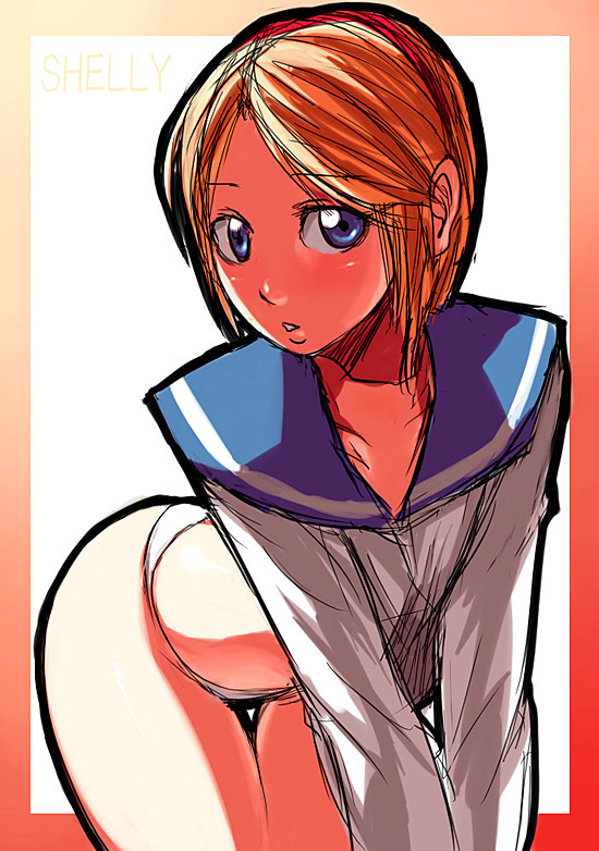 sherry birkin (resident evil and 1 more) drawn by sawao