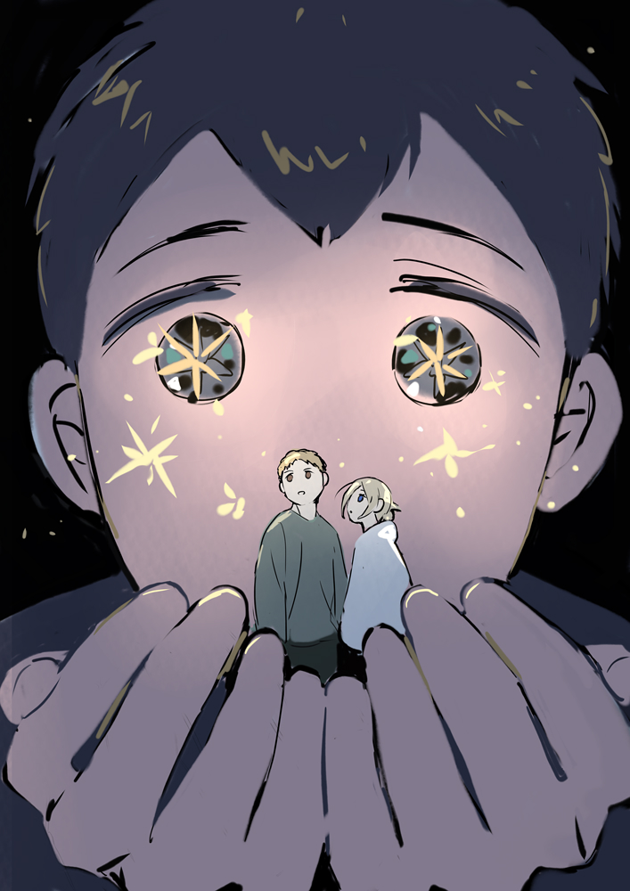 reiner braun, annie leonhart, and bertolt hoover (shingeki no kyojin) drawn by kima33333