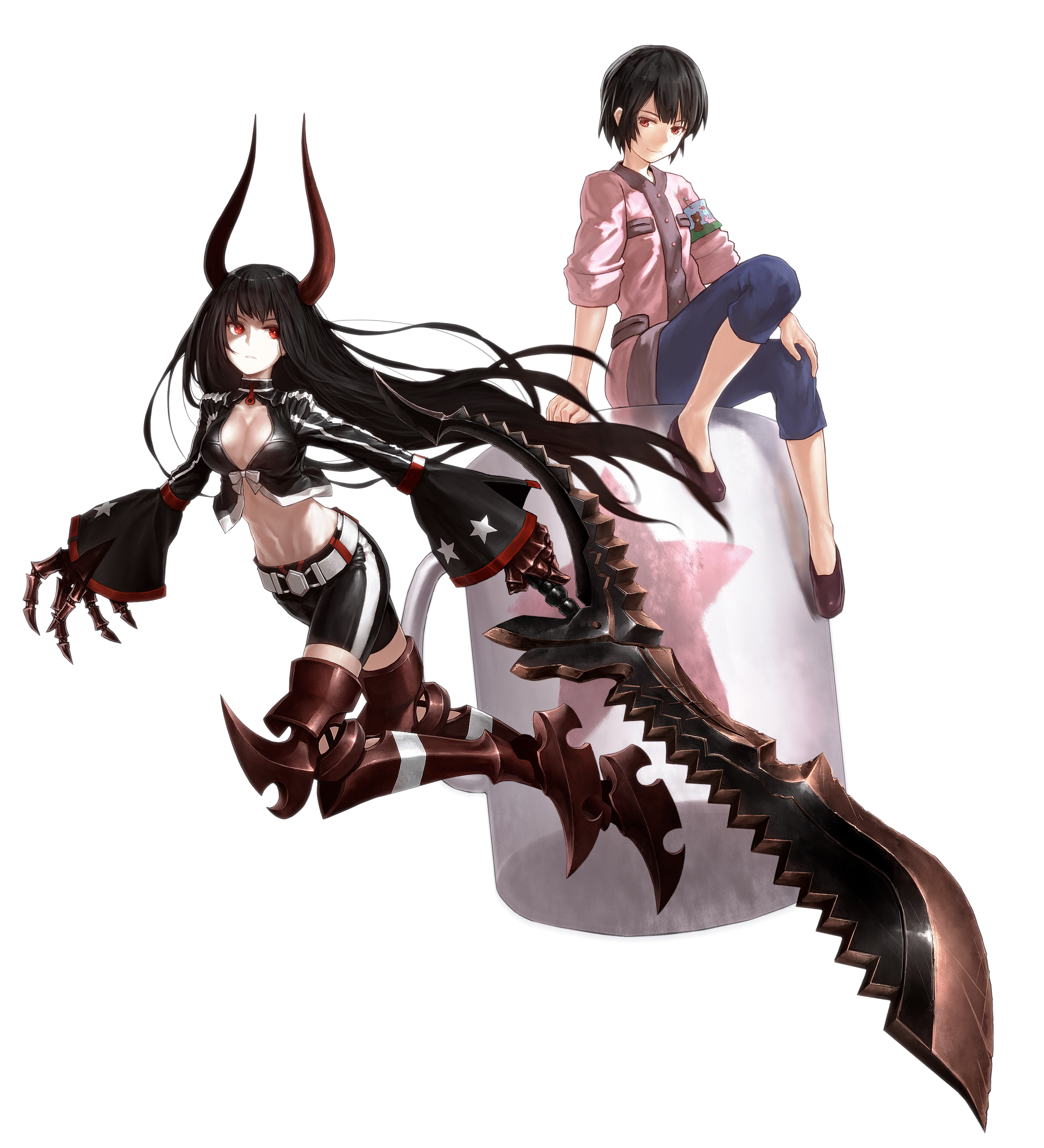Black Gold Saw And Irino Saya Black Rock Shooter Drawn By Lain Danbooru Black Gold Saw And Irino Saya Black Rock Shooter Drawn By Lain Danbooru