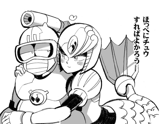 splash woman and bubble man (mega man and 2 more) drawn by futame