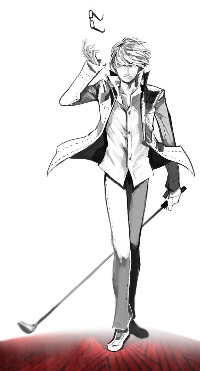 narukami yu (persona and 1 more) drawn by notmo